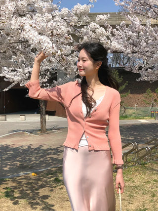 Frill cardigan
