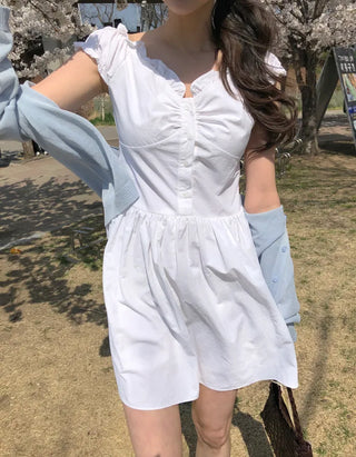 Short blouse dress