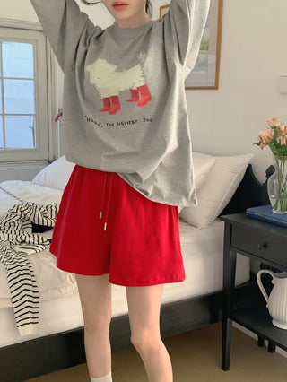 Printed long-sleeved T-shirt