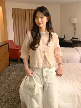 Wide curved pants