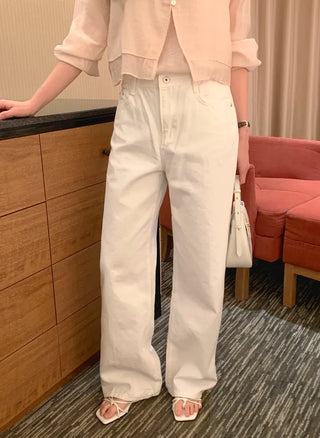 Wide curved pants