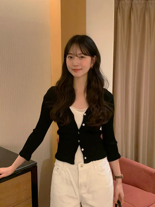 Frill cardigan