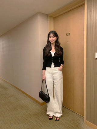 Frill cardigan