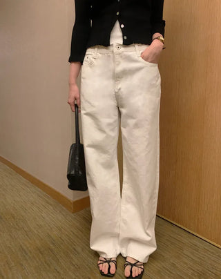 Wide curved pants