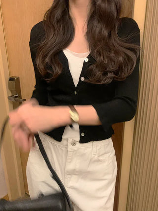 Frill cardigan