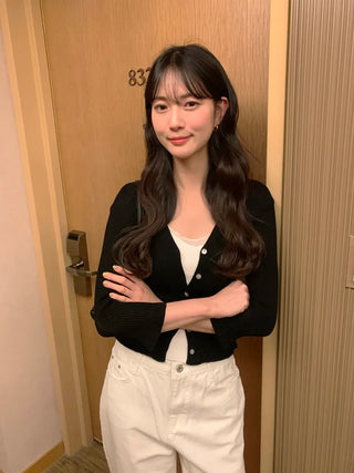 Frill cardigan