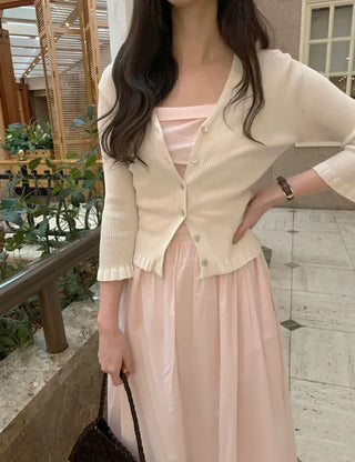 Frill cardigan