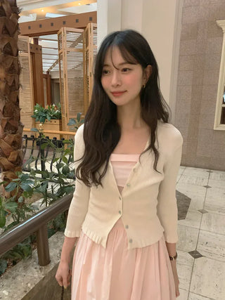 Frill cardigan