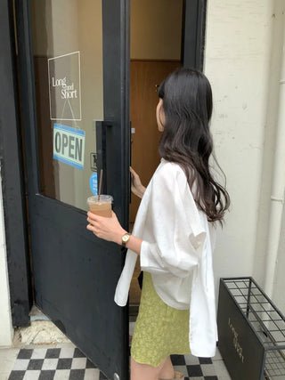 V-neck blouse