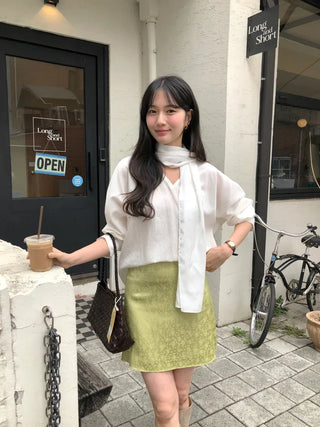 V-neck blouse