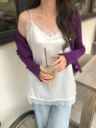 (2 colors) Lace Sleeveless