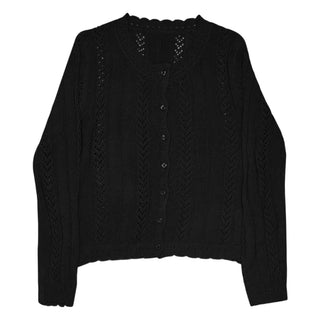 (4 colors) Perforated Knit Cardigan