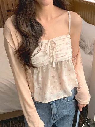 (3 colors) Pleated blouse