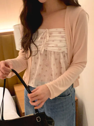 (3 colors) Pleated blouse
