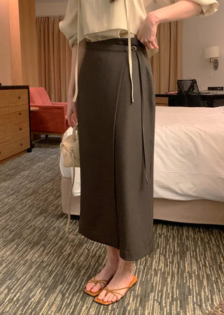Wrap long skirt
