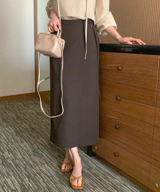 Wrap long skirt