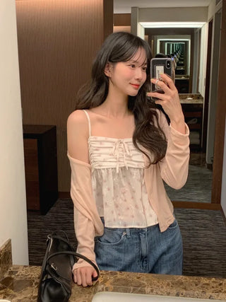 (3 colors) Pleated blouse
