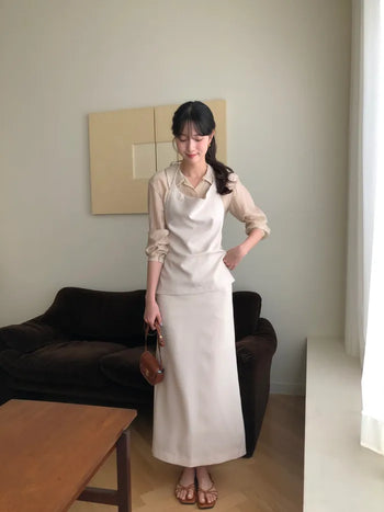 (2 colors) Ring Bustier Dress