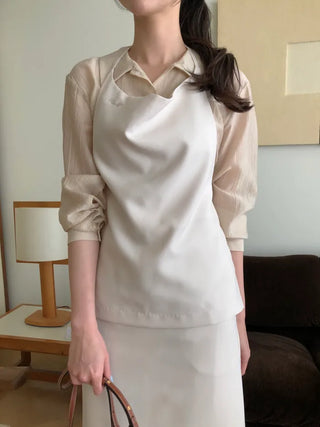 (2 colors) Ring Bustier Dress