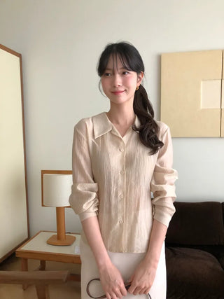 (2 colors) Strap blouse