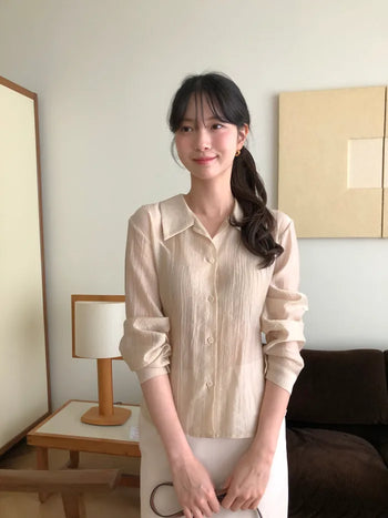 (2 colors) Strap blouse
