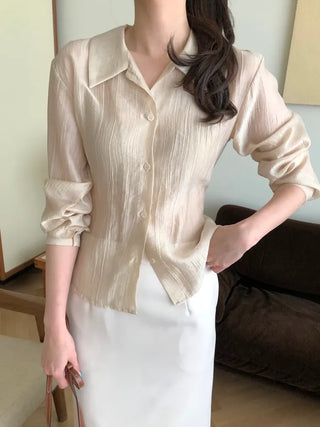 (2 colors) Strap blouse