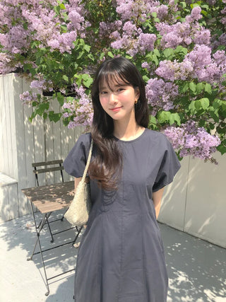 (2 colors) Cotton Long Dress