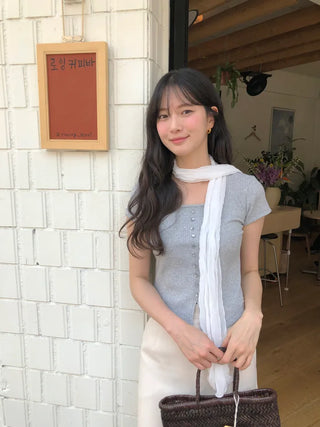 (3 colors) Cropped T-shirt