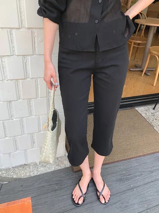 (2 colors) Capri Pants
