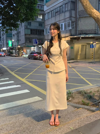 (2 colors) Button blouse