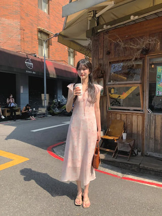 (2 colors) Chiffon Long Dress