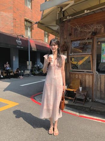 (2 colors) Chiffon Long Dress