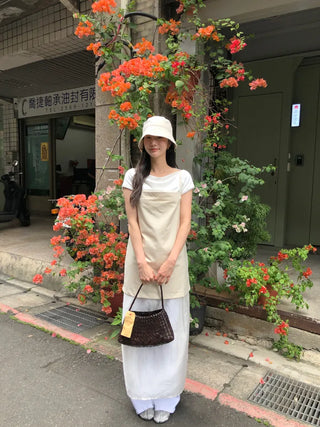 (2 colors) Layered Long Dress