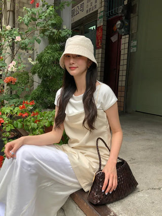 (2 colors) Layered Long Dress