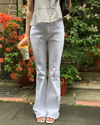 [2 colors] Low-rise pants