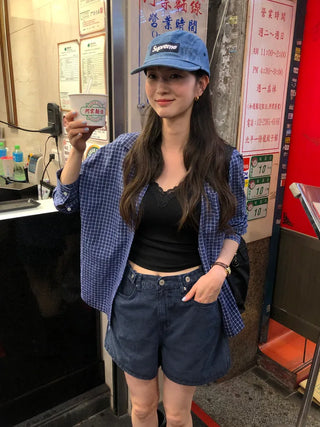 (3 colors) Checkered shirt