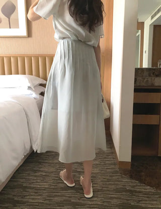 [2 colors] Long skirt