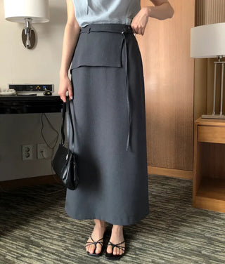 [2 colors] Maxi Long Skirt