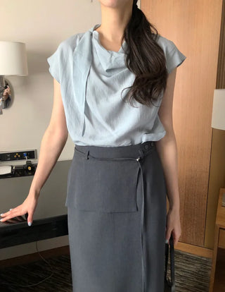 [2 colors] Maxi Long Skirt