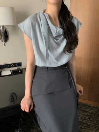 [2 colors] Maxi Long Skirt