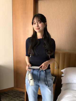 [3 colors] Twisted Rib Knit