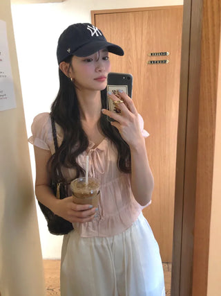 [4 colors] Frill Blouse
