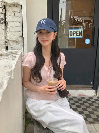 [4 colors] Frill Blouse