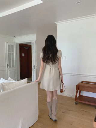 [2 colors] Belt Flexible Dress