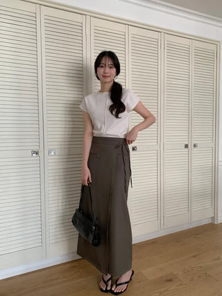 [3 colors] Soft blouse