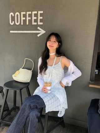 [2 colors] Flower Bustier Dress