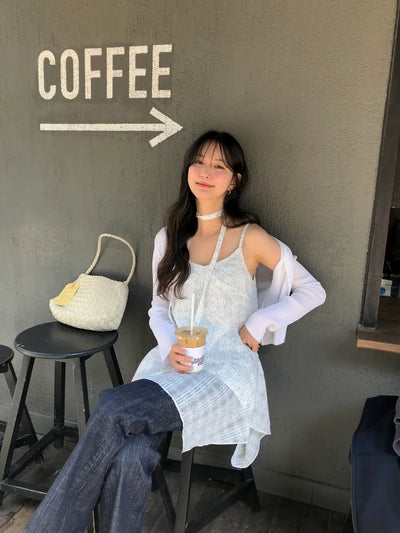 [2 colors] Flower Bustier Dress