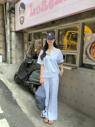 [2 colors] Banding Bootcut Pants