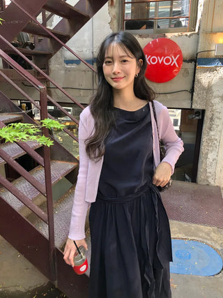 [6 colors] Knit Cardigan
