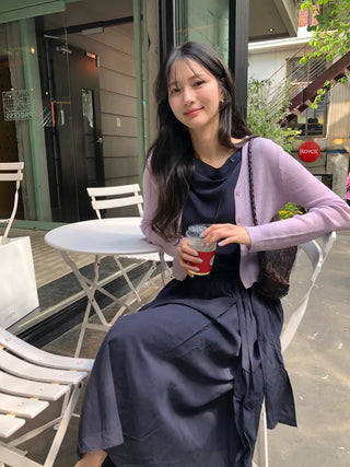 [6 colors] Knit Cardigan